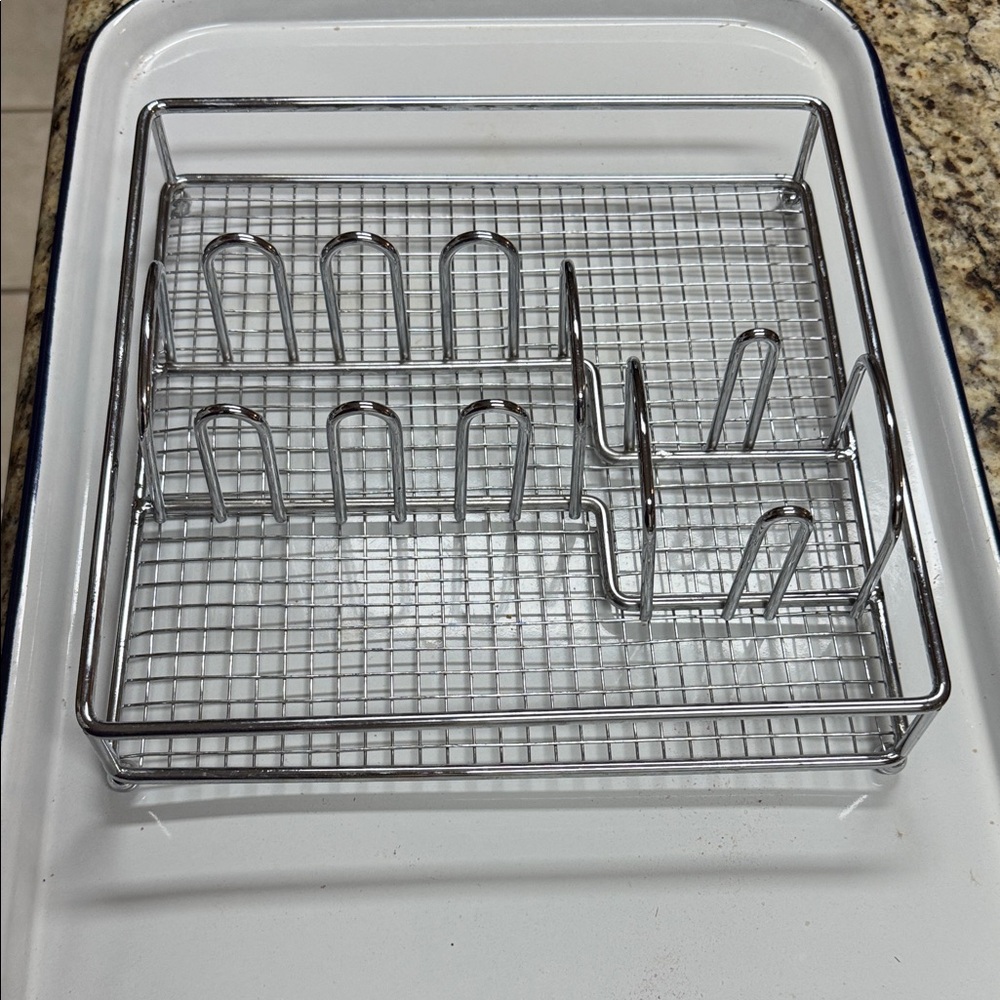 Stainless Steel Metal Flatware Rack Organizer - Picture 4 of 9